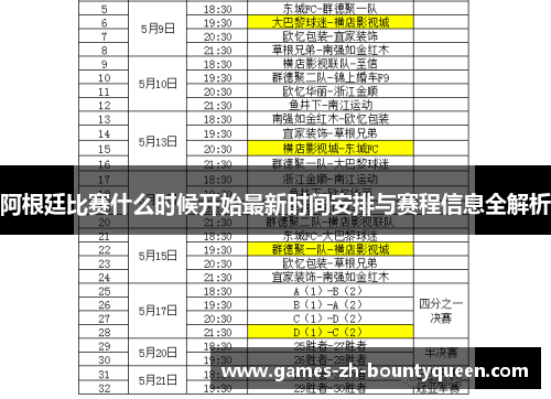 阿根廷比赛什么时候开始最新时间安排与赛程信息全解析 阿根廷比赛什么时候开始最新时间安排与赛程信息全解析