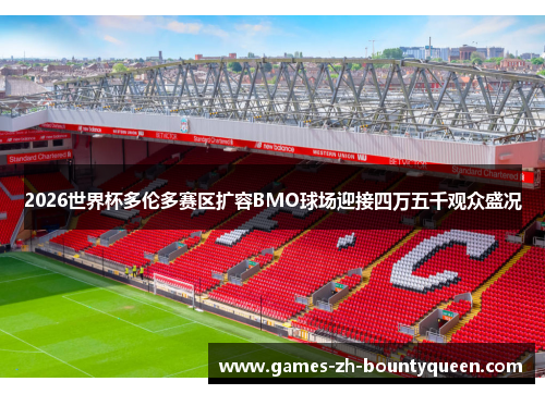 2026世界杯多伦多赛区扩容BMO球场迎接四万五千观众盛况